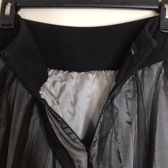 Rimini ladies black lace tutu one of a kind tulle dark skirt size 2 - Picture 9 of 12